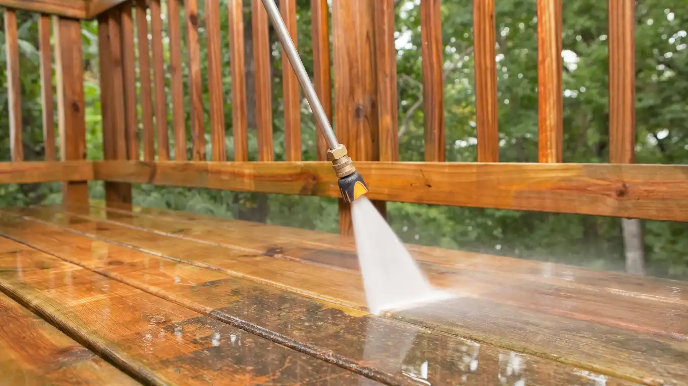 Deck and patio washing
