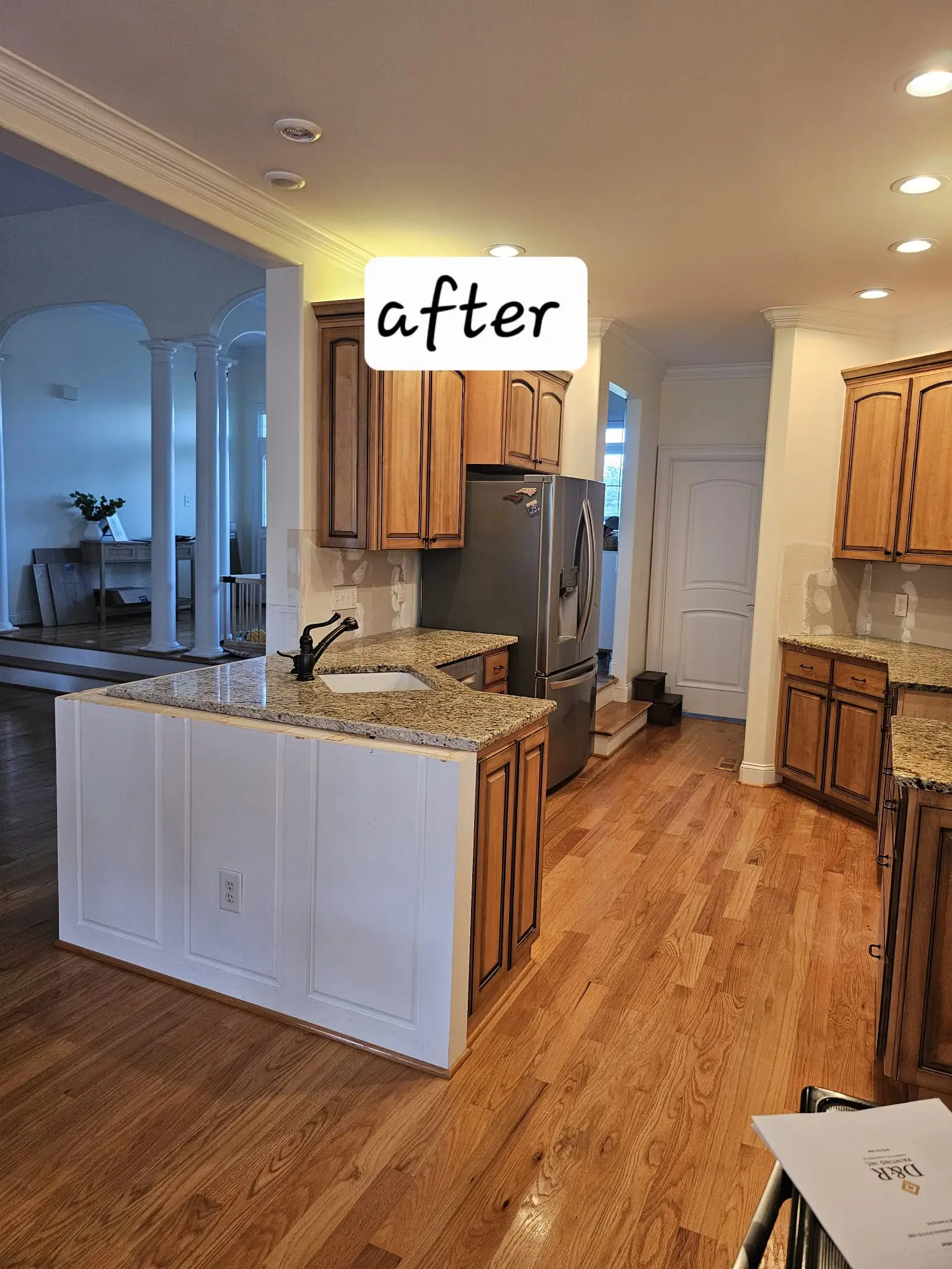 Kitchen cabinet transformation after photo 1