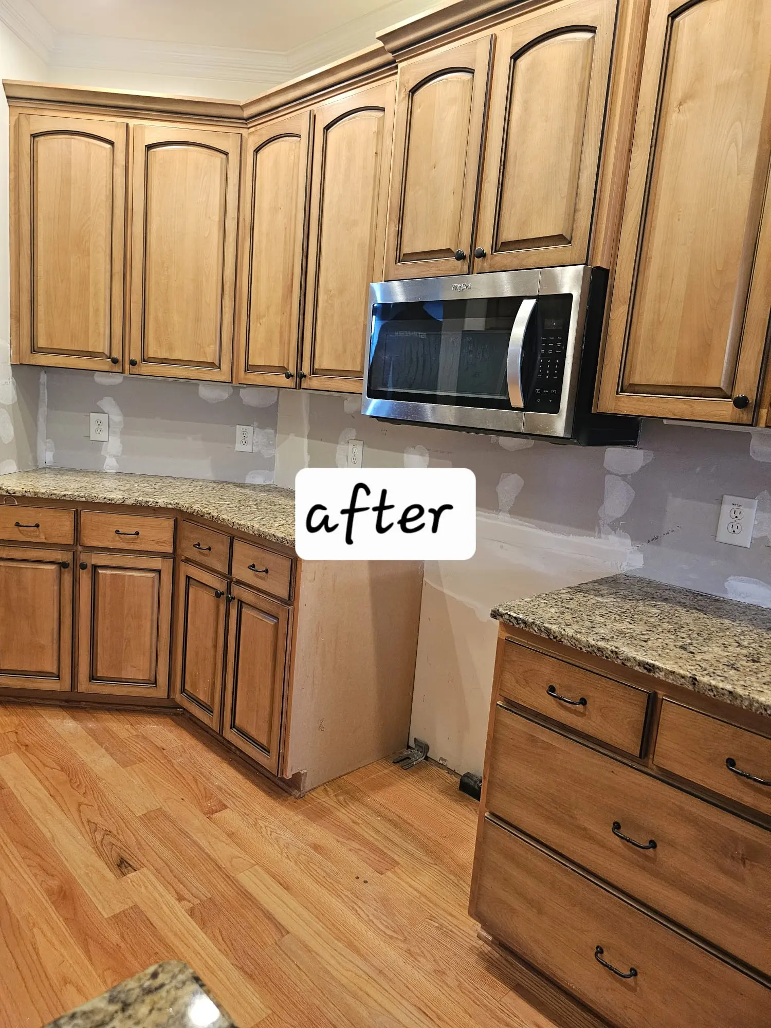 Kitchen cabinet transformation after photo 2