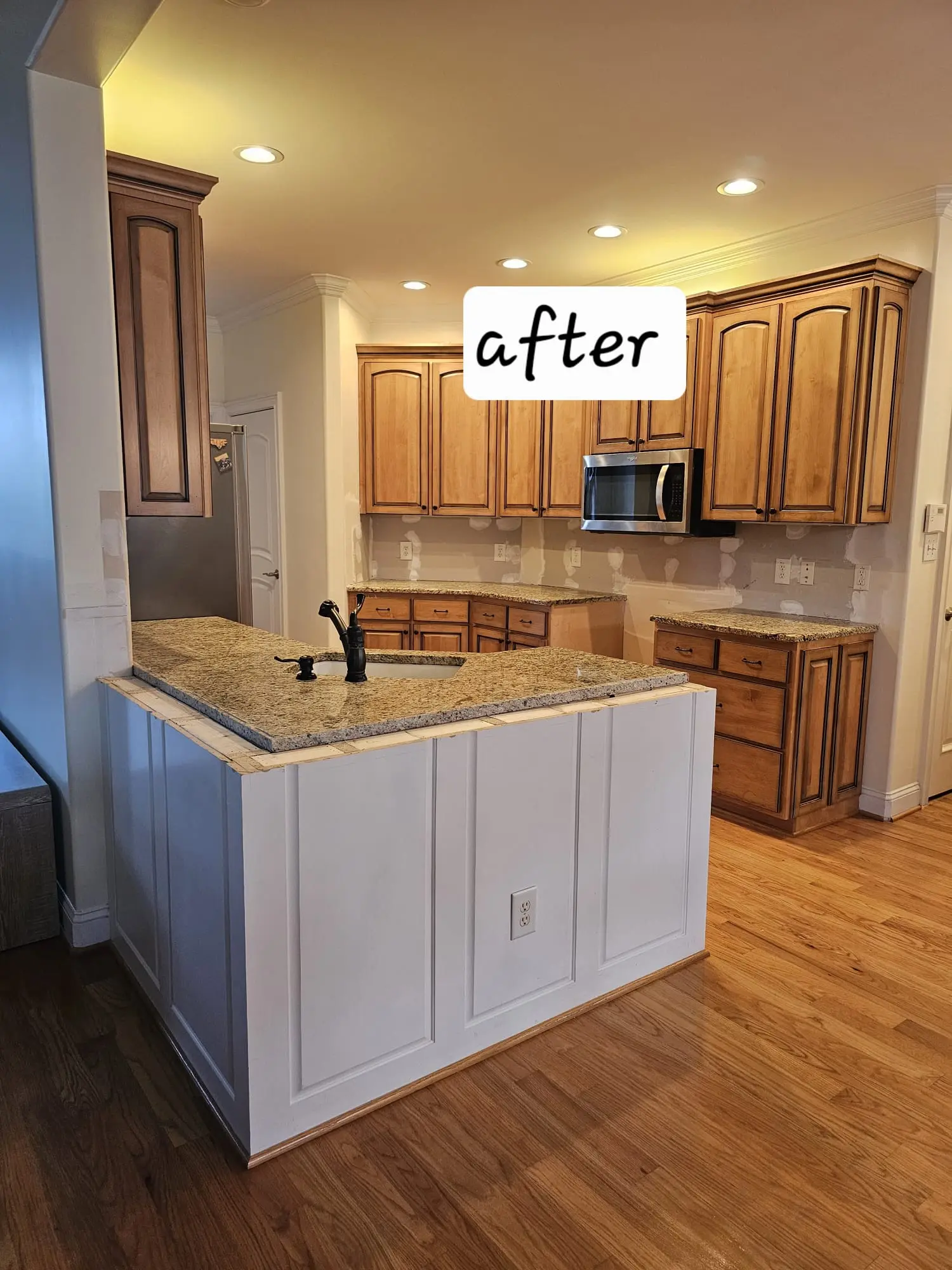 Kitchen cabinet transformation after photo 3