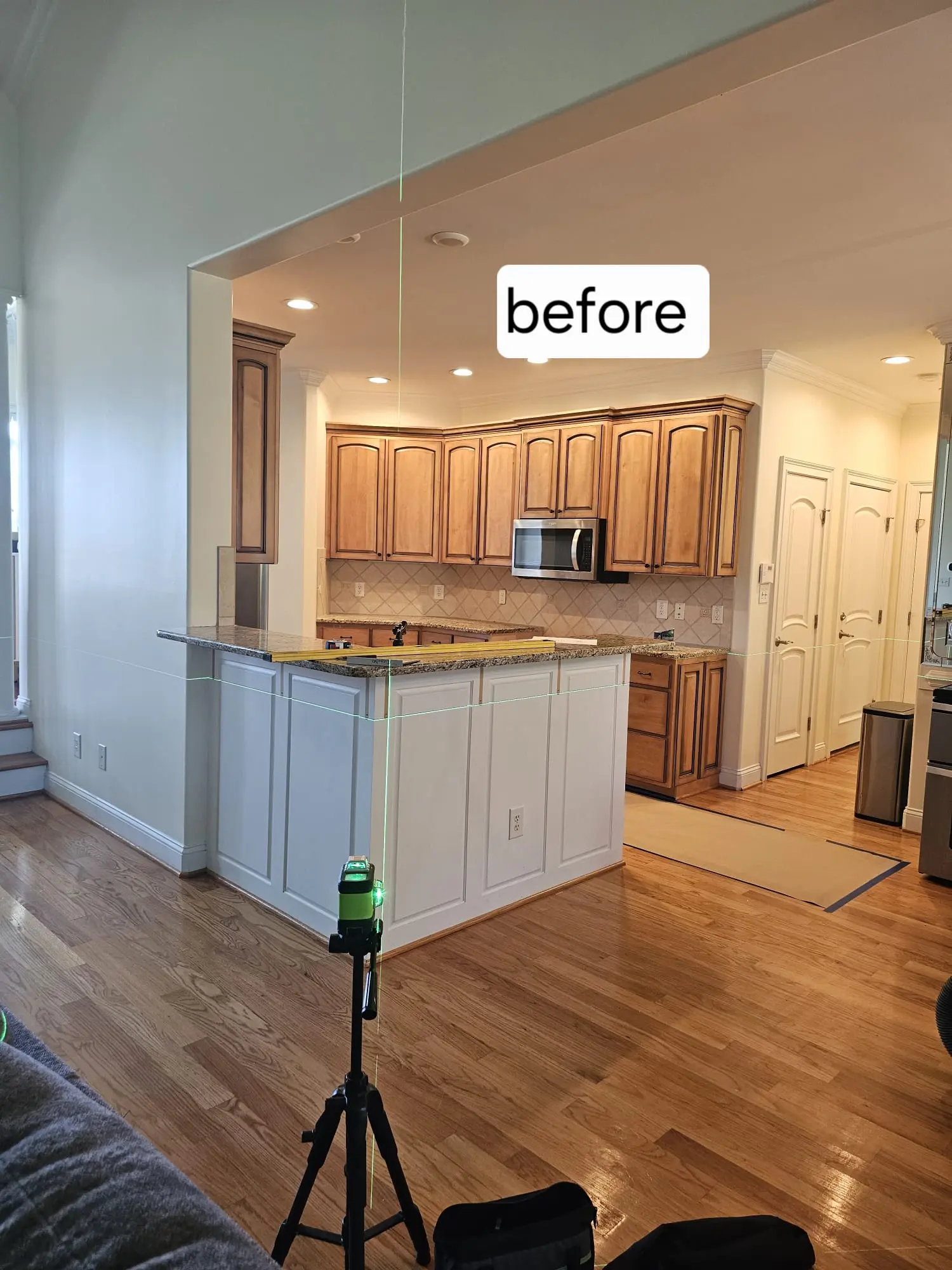 Kitchen cabinet transformation before photo 11