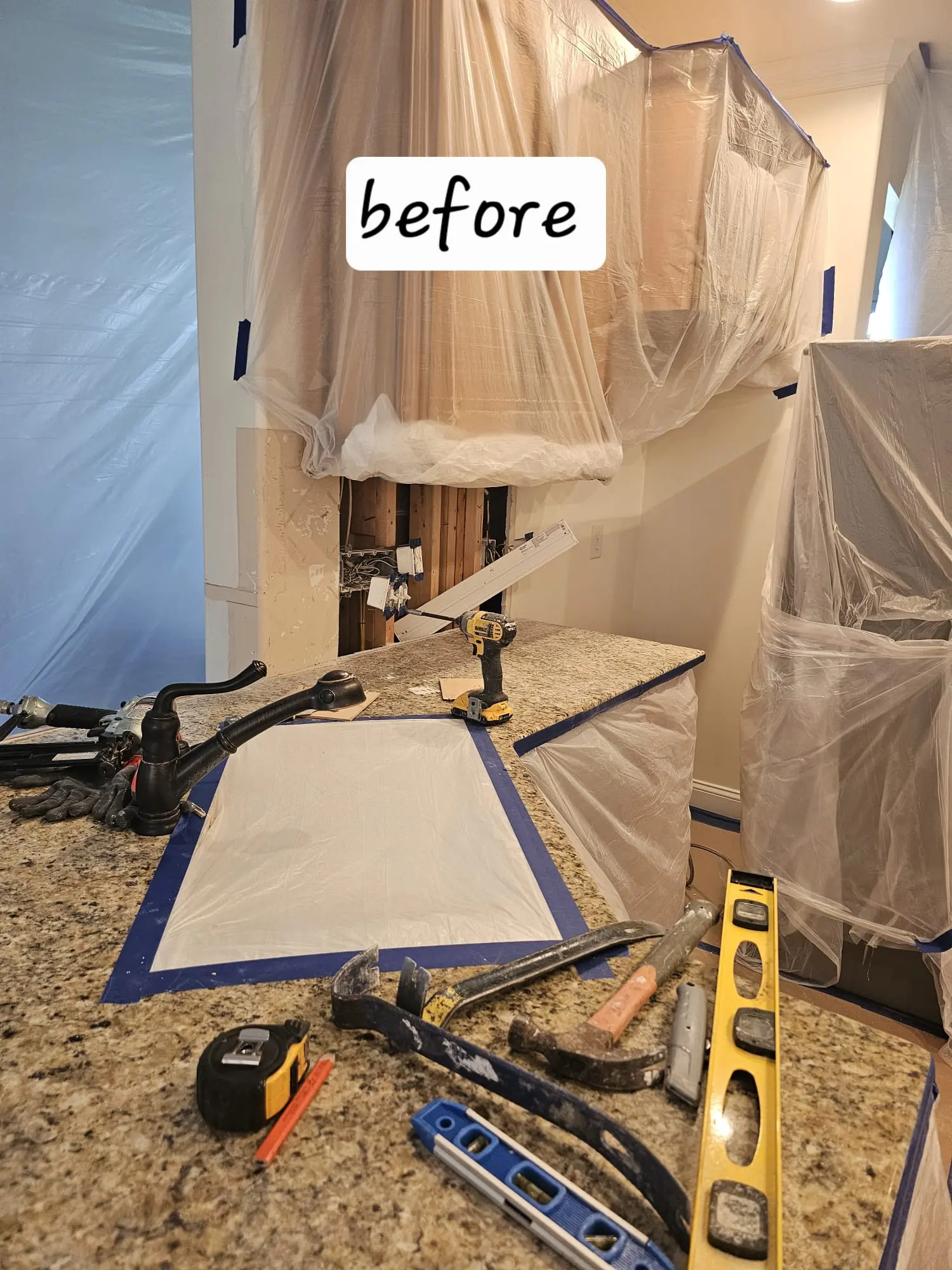 Kitchen cabinet transformation before photo 2