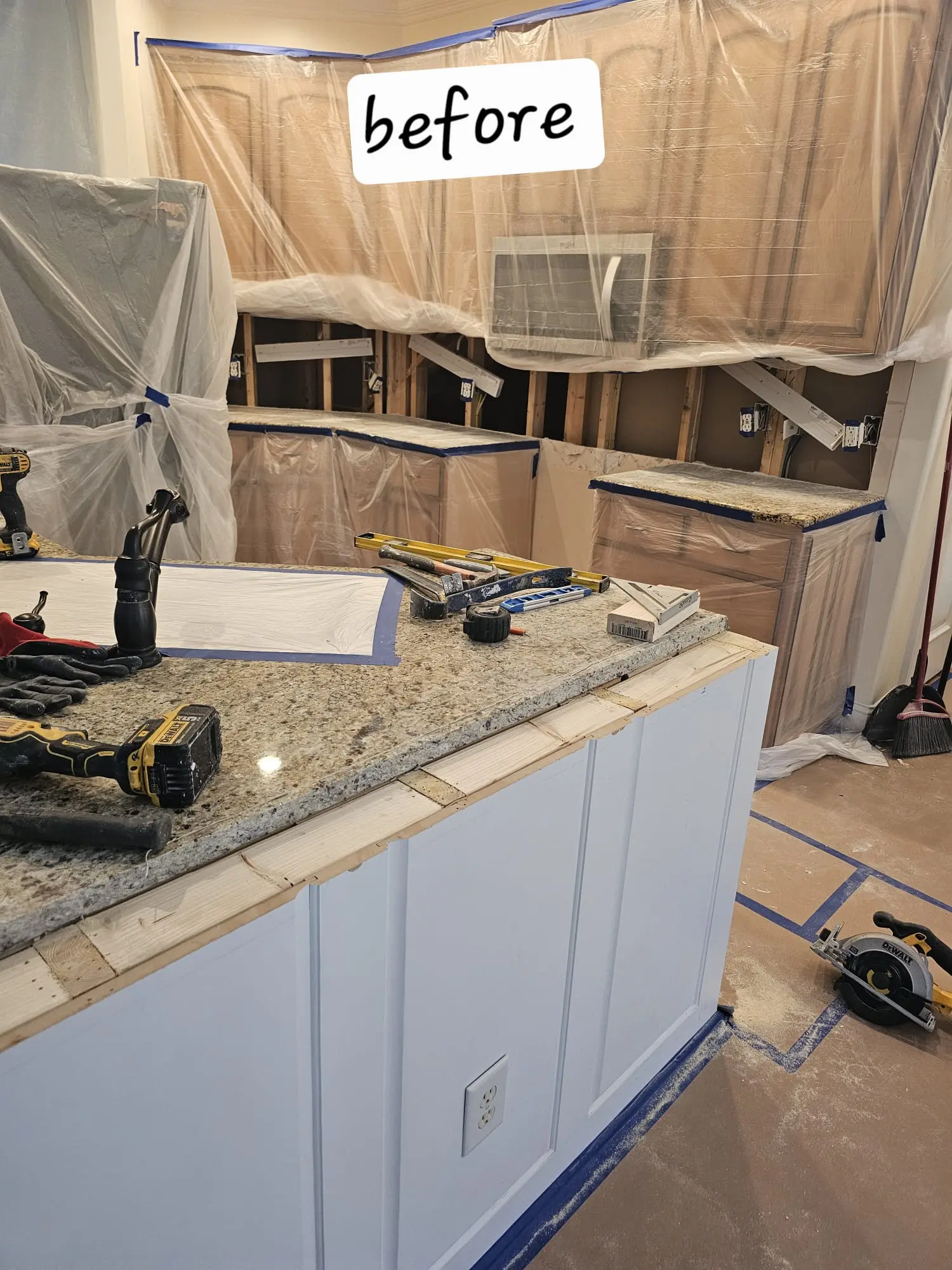 Kitchen cabinet transformation before photo 3