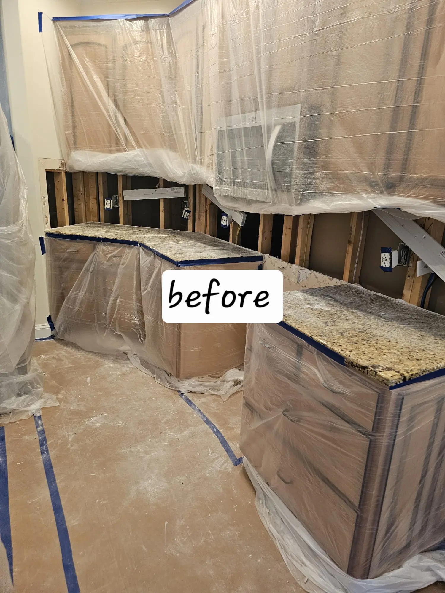 Kitchen cabinet transformation before photo 4